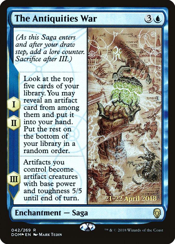 The Antiquities War [Dominaria Prerelease Promos] | Total Play