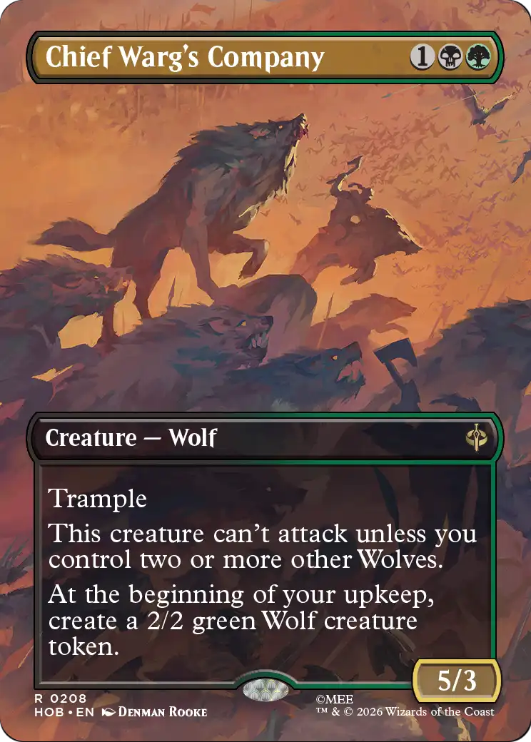 Chief Warg's Company (Borderless) [The Hobbit] | Total Play