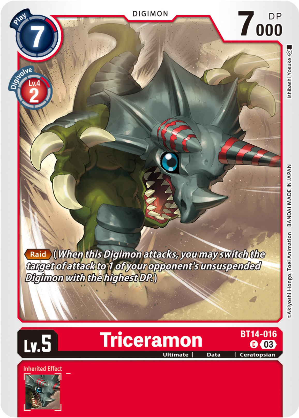 Triceramon [BT14-016] [Blast Ace] | Total Play