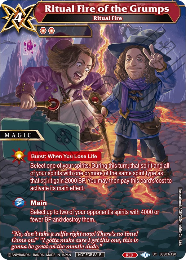 Ritual Fire of the Grumps (BSS03-120) [Battle Spirits Saga Promo Cards] | Total Play