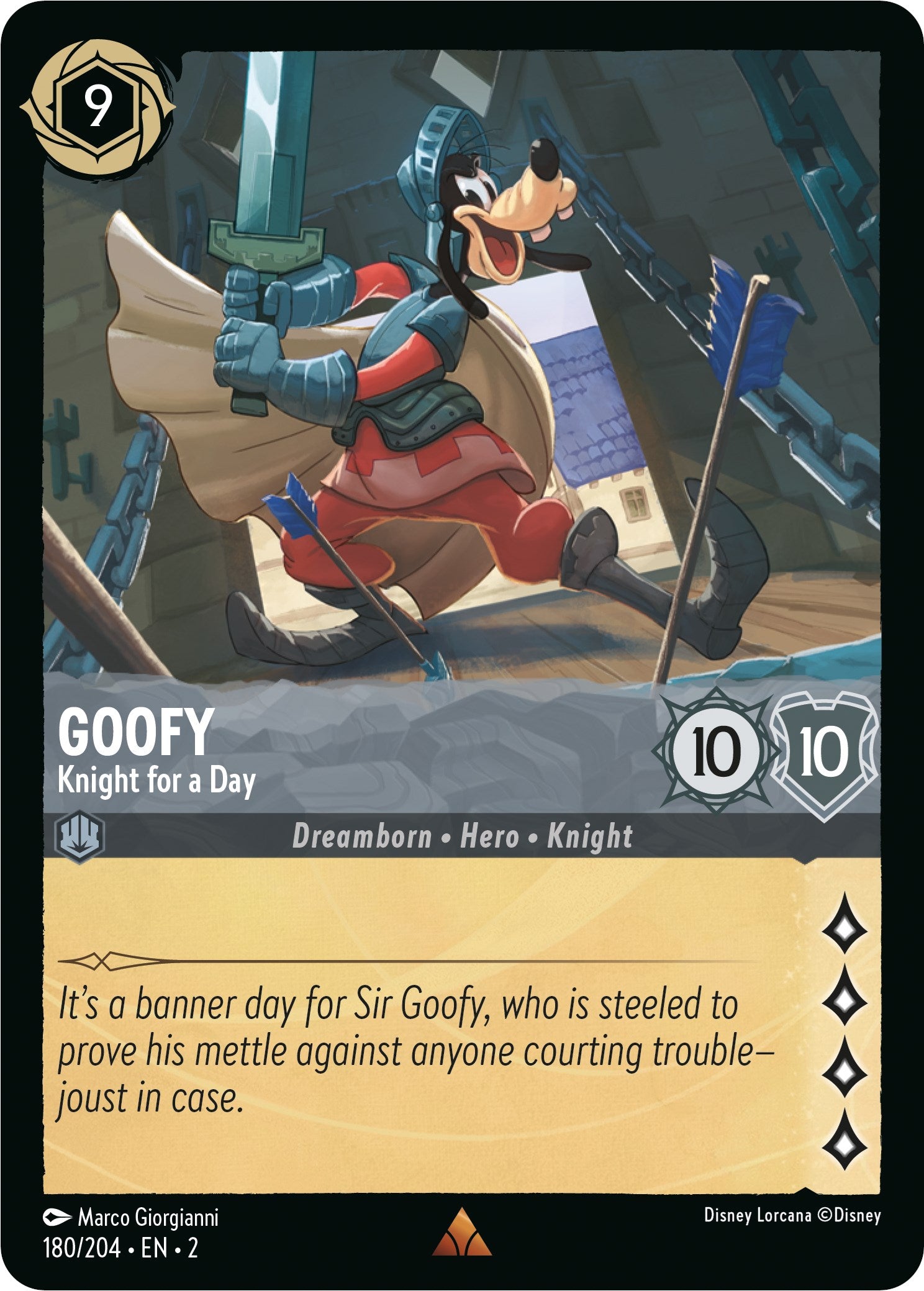 Goofy - Knight for a Day (180/204) [Rise of the Floodborn] | Total Play