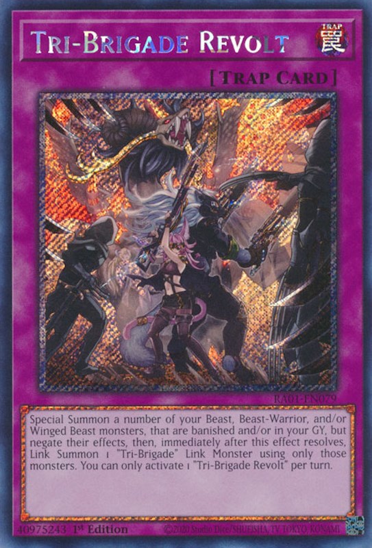 Tri-Brigade Revolt [RA01-EN079] Platinum Secret Rare | Total Play