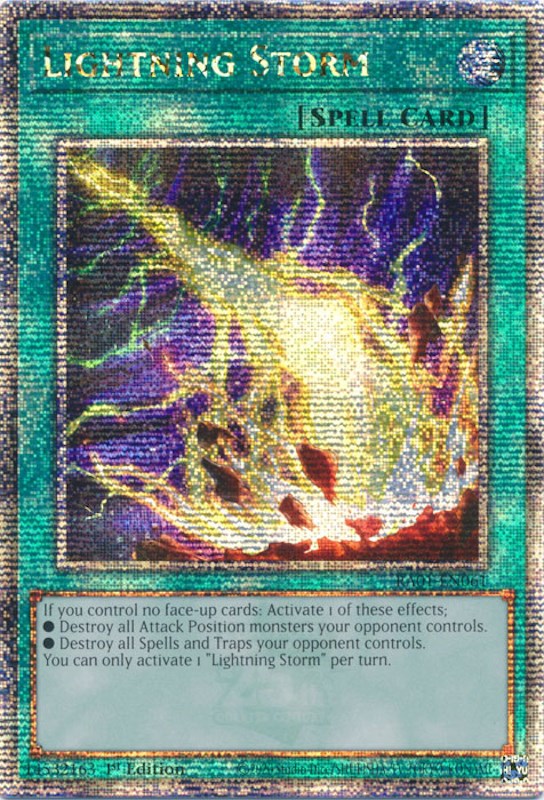 Lightning Storm [RA01-EN061] Quarter Century Secret Rare | Total Play