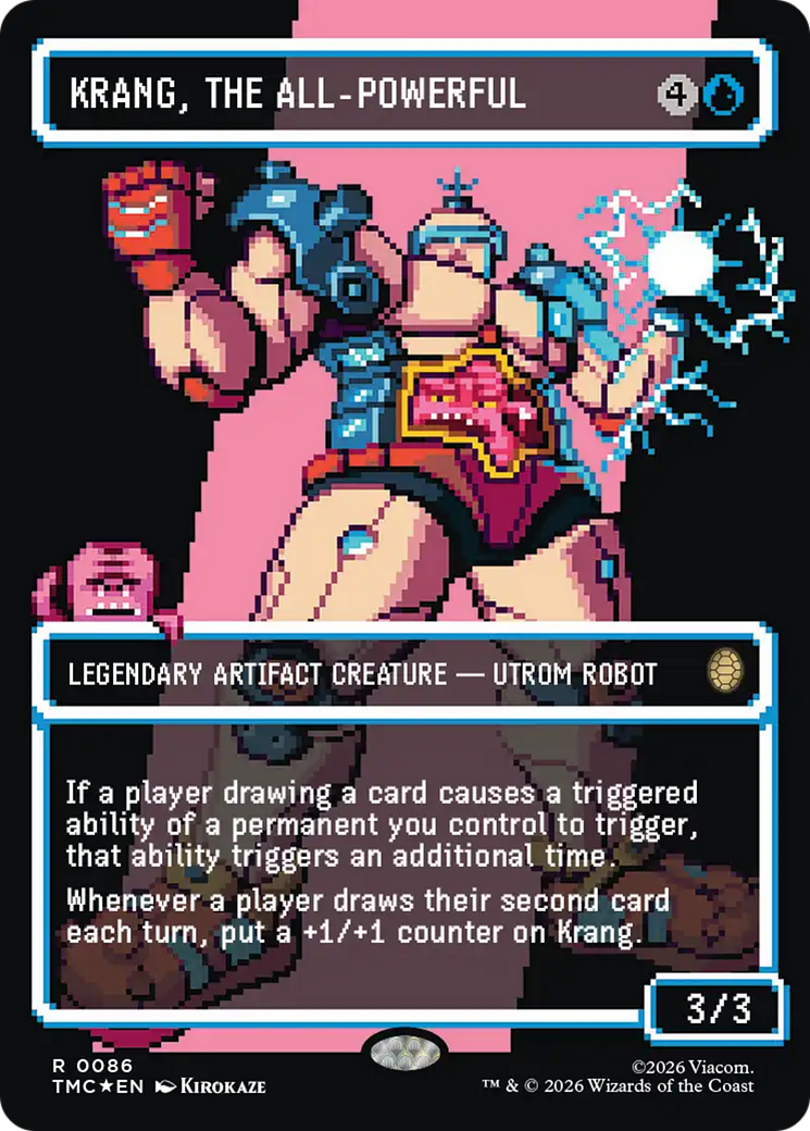 Krang, the All-Powerful (Borderless) (Surge Foil) [Teenage Mutant Ninja Turtles Commander] | Total Play
