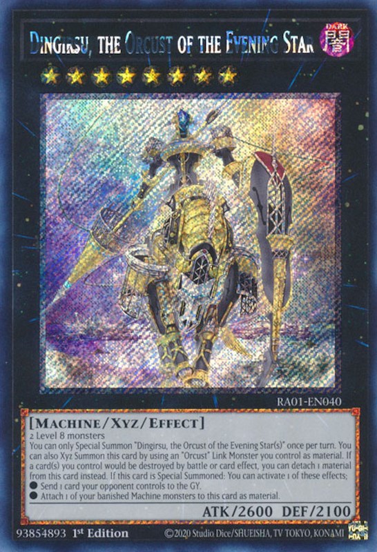 Dingirsu, the Orcust of the Evening Star [RA01-EN040] Platinum Secret Rare | Total Play