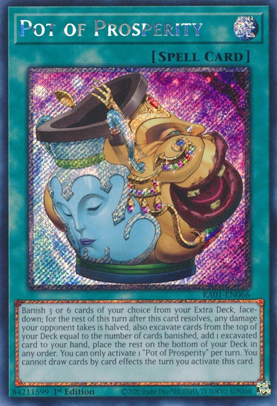 Pot of Prosperity [RA01-EN066] Platinum Secret Rare | Total Play