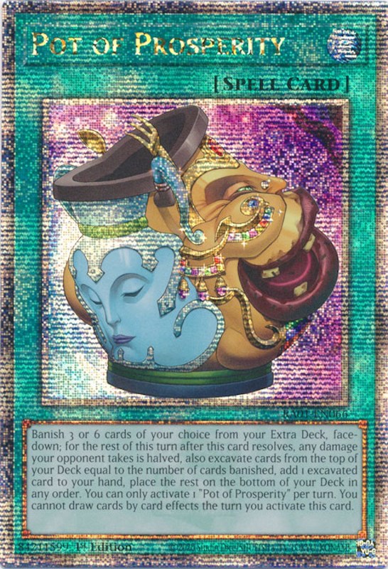 Pot of Prosperity [RA01-EN066] Quarter Century Secret Rare | Total Play