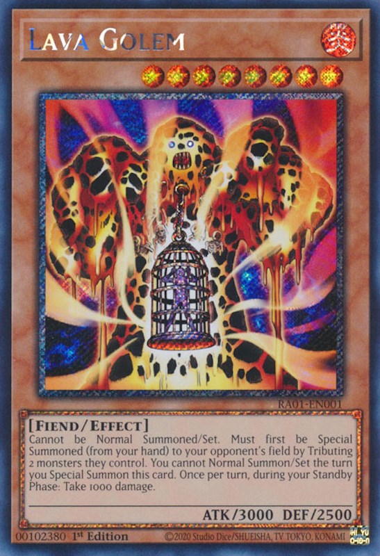 Lava Golem [RA01-EN001] Platinum Secret Rare | Total Play