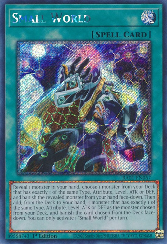 Small World [RA01-EN067] Platinum Secret Rare | Total Play