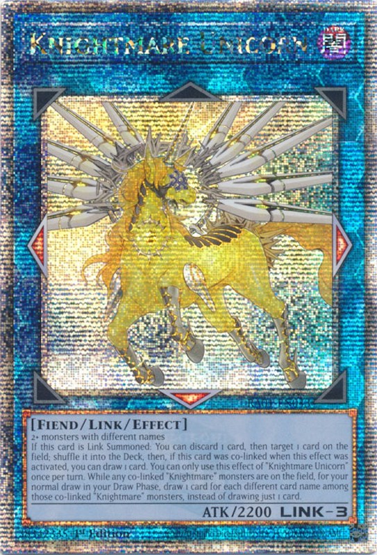 Knightmare Unicorn [RA01-EN043] Quarter Century Secret Rare | Total Play