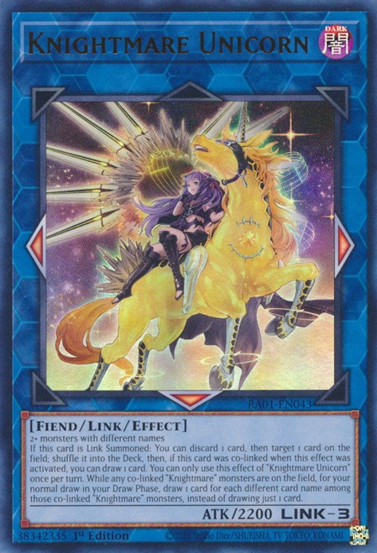 Knightmare Unicorn (Alternate Art) [RA01-EN043] Ultra Rare | Total Play