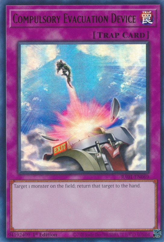 Compulsory Evacuation Device [RA01-EN069] Ultra Rare | Total Play