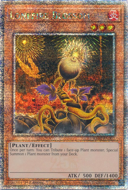 Lonefire Blossom [RA01-EN002] Quarter Century Secret Rare | Total Play