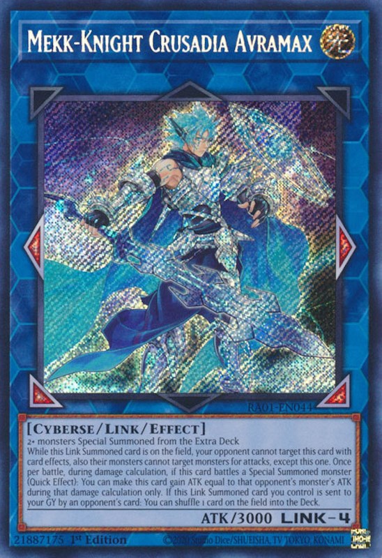 Mekk-Knight Crusadia Avramax [RA01-EN044] Secret Rare | Total Play