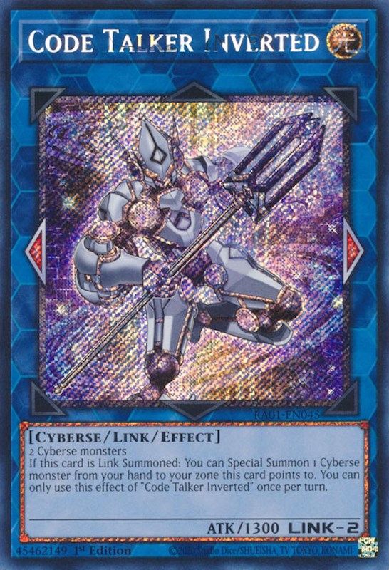 Code Talker Inverted [RA01-EN045] Platinum Secret Rare | Total Play