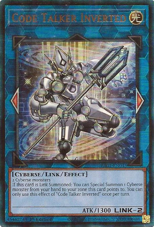 Code Talker Inverted [RA01-EN045] Prismatic Ultimate Rare | Total Play