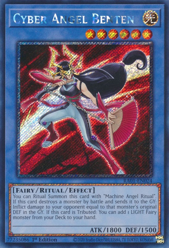 Cyber Angel Benten [RA01-EN024] Platinum Secret Rare | Total Play