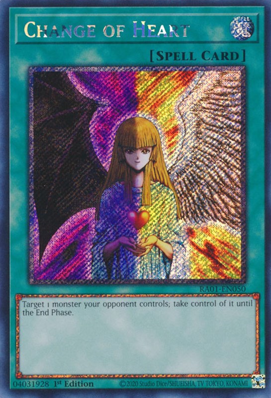 Change of Heart [RA01-EN050] Platinum Secret Rare | Total Play