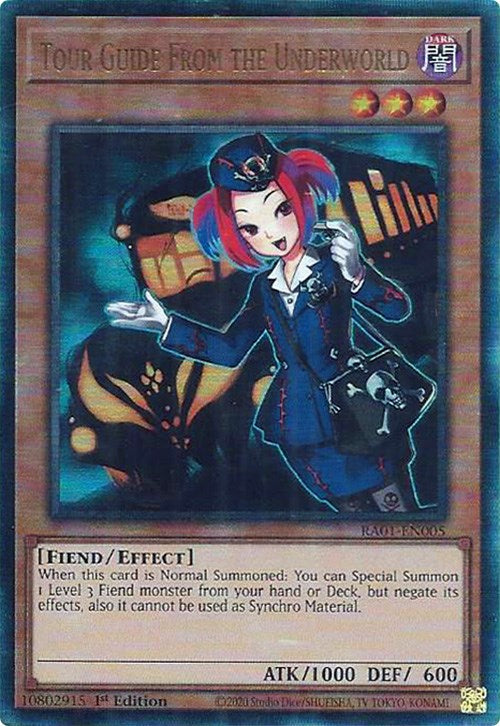 Tour Guide From the Underworld [RA01-EN005] Prismatic Ultimate Rare | Total Play
