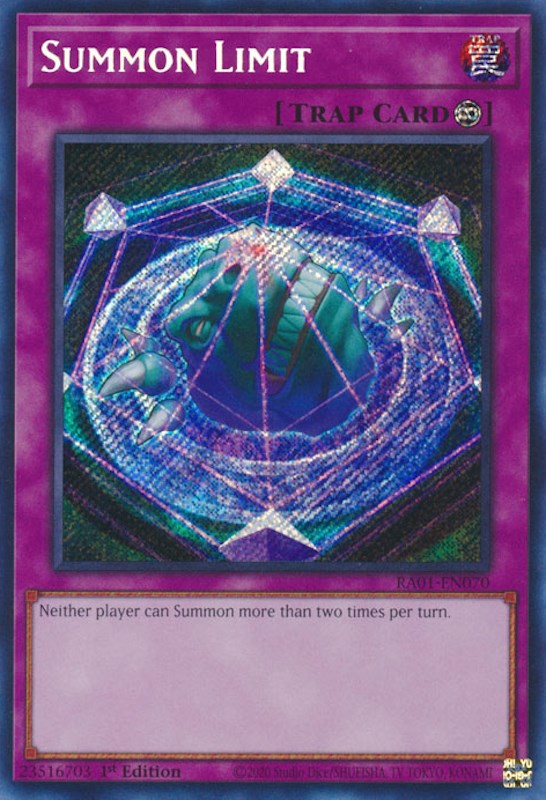 Summon Limit [RA01-EN070] Secret Rare | Total Play