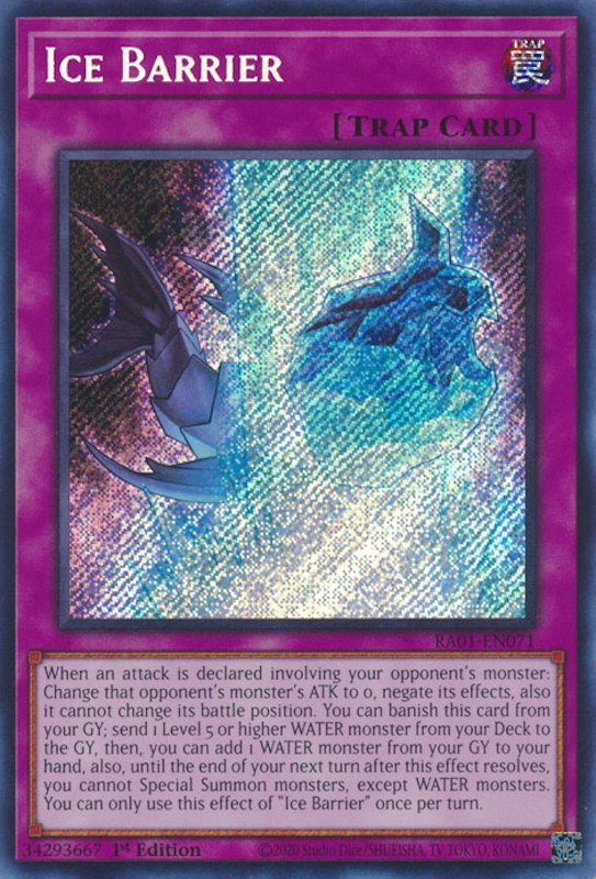 Ice Barrier [RA01-EN071] Secret Rare | Total Play