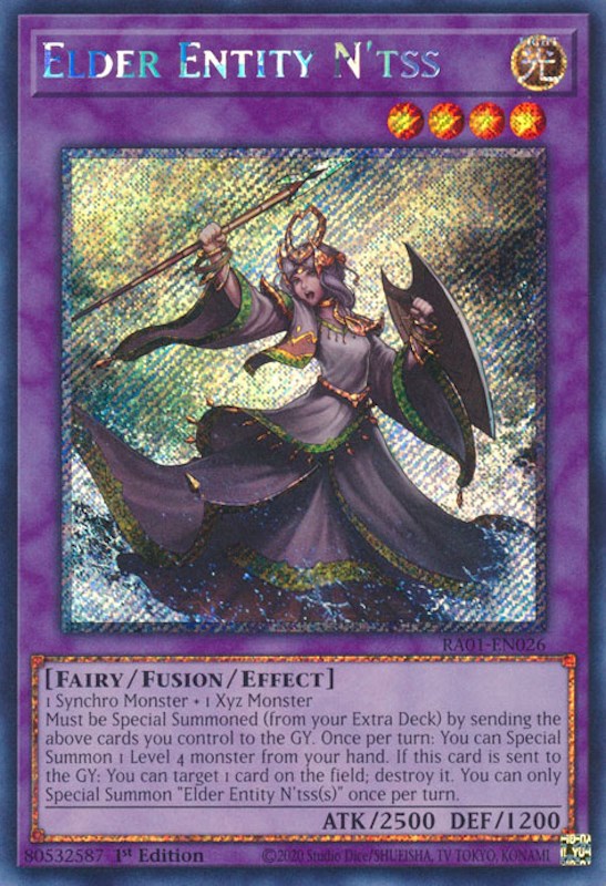 Elder Entity N'tss [RA01-EN026] Platinum Secret Rare | Total Play