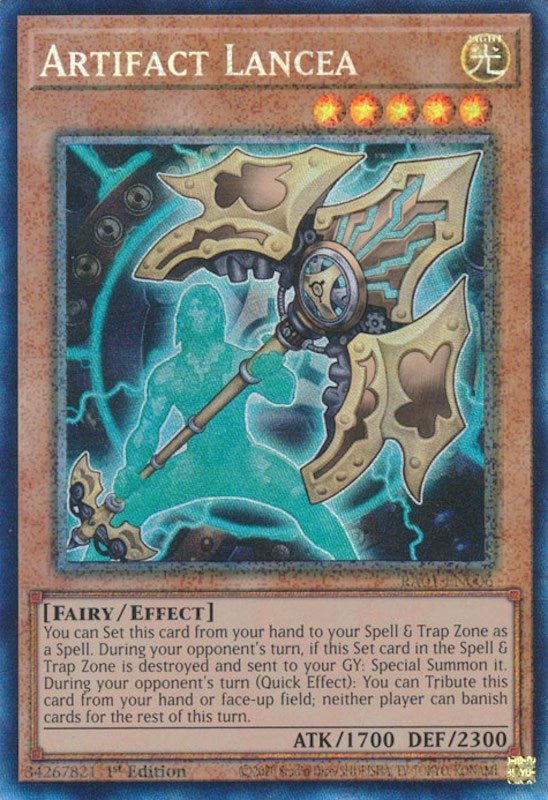 Artifact Lancea [RA01-EN006] Prismatic Collector's Rare | Total Play