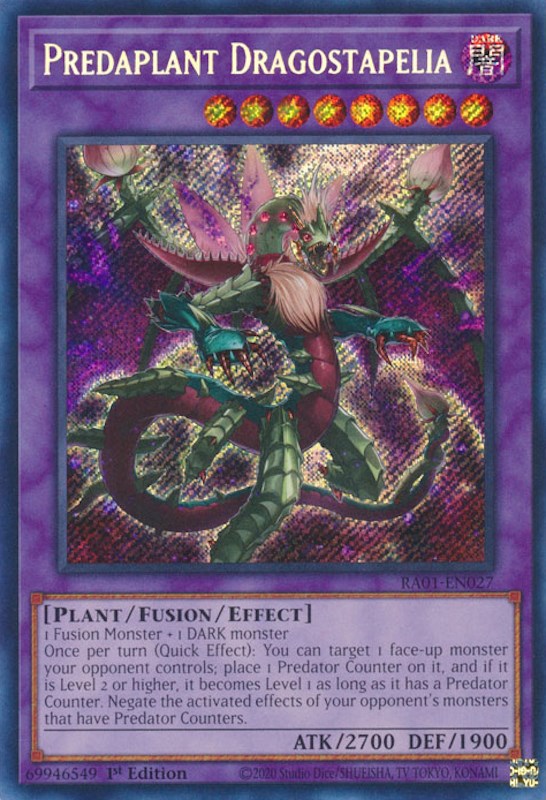 Predaplant Dragostapelia [RA01-EN027] Secret Rare | Total Play