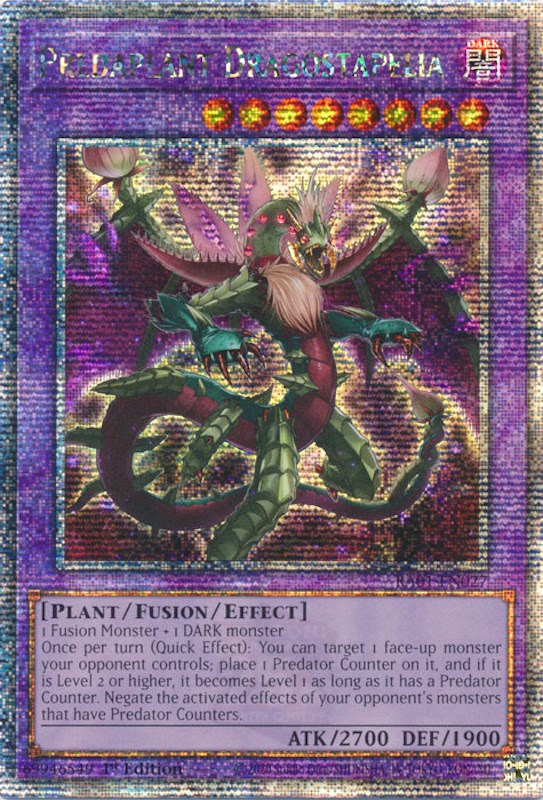 Predaplant Dragostapelia [RA01-EN027] Quarter Century Secret Rare | Total Play