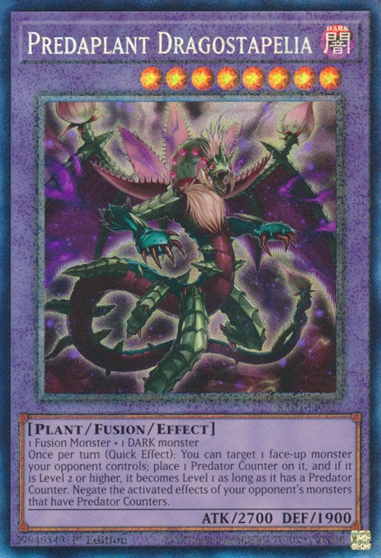 Predaplant Dragostapelia [RA01-EN027] Prismatic Collector's Rare | Total Play