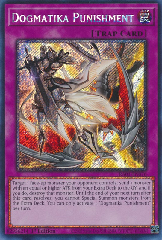 Dogmatika Punishment [RA01-EN076] Platinum Secret Rare | Total Play