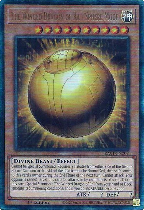 The Winged Dragon of Ra - Sphere Mode [RA01-EN007] Prismatic Ultimate Rare | Total Play