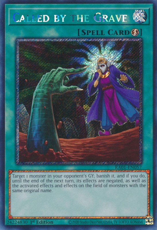 Called by the Grave [RA01-EN057] Platinum Secret Rare | Total Play