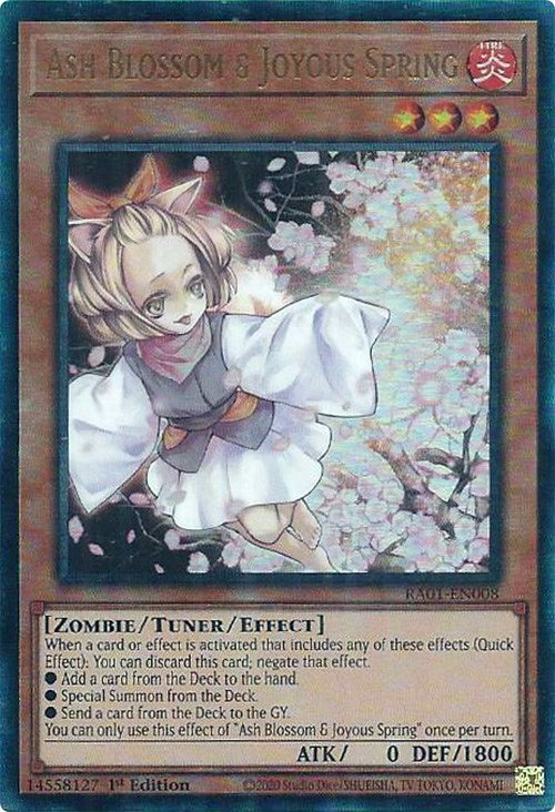 Ash Blossom & Joyous Spring [RA01-EN008] Prismatic Ultimate Rare | Total Play