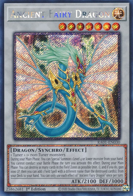 Ancient Fairy Dragon [RA01-EN030] Platinum Secret Rare | Total Play