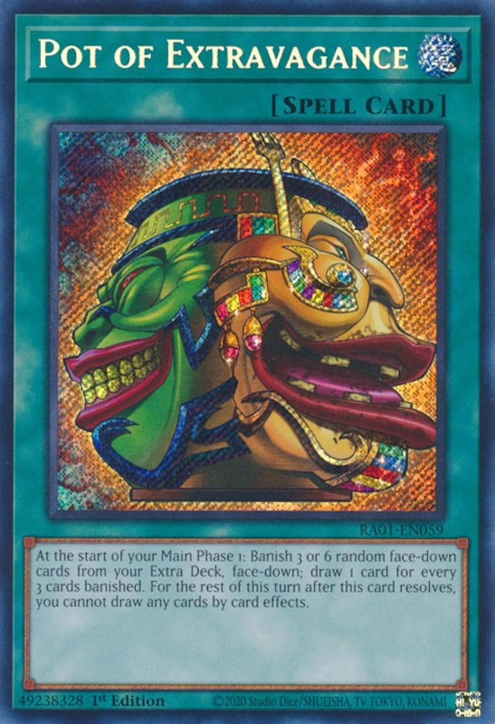 Pot of Extravagance [RA01-EN059] Secret Rare | Total Play