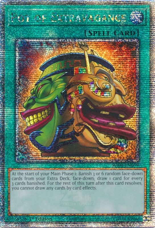 Pot of Extravagance [RA01-EN059] Quarter Century Secret Rare | Total Play