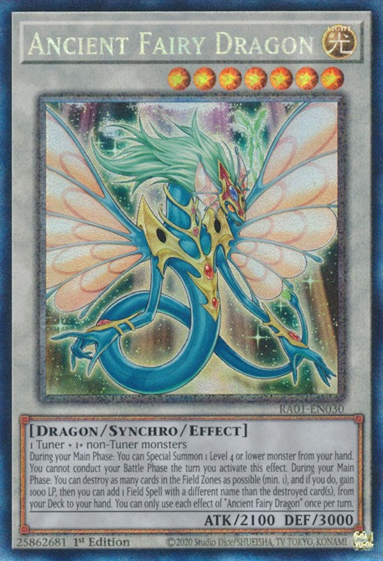 Ancient Fairy Dragon [RA01-EN030] Prismatic Collector's Rare | Total Play