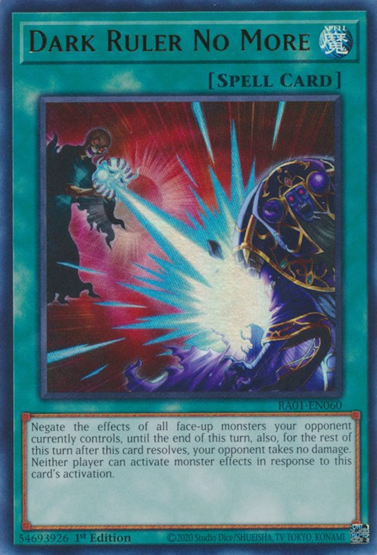 Dark Ruler No More [RA01-EN060] Ultra Rare | Total Play