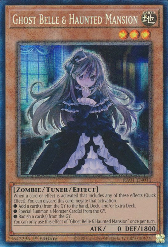 Ghost Belle & Haunted Mansion [RA01-EN011] Prismatic Collector's Rare | Total Play