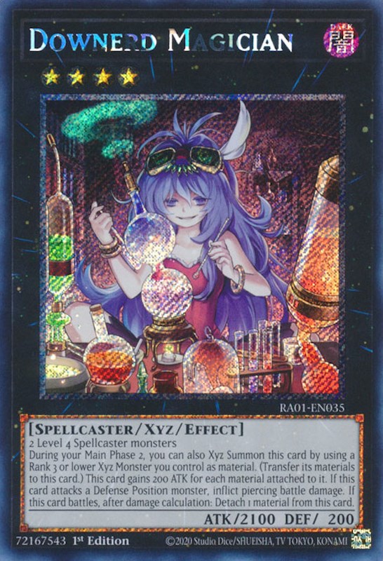 Downerd Magician [RA01-EN035] Platinum Secret Rare | Total Play