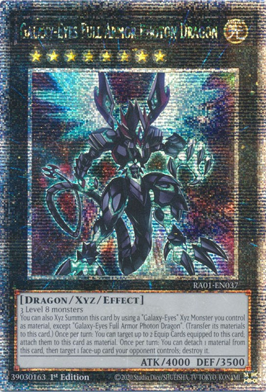 Galaxy-Eyes Full Armor Photon Dragon [RA01-EN037] Quarter Century Secret Rare | Total Play