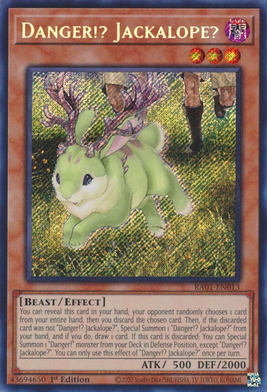 Danger!? Jackalope? [RA01-EN013] Secret Rare | Total Play