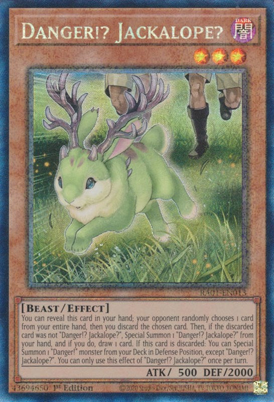 Danger!? Jackalope? [RA01-EN013] Prismatic Collector's Rare | Total Play