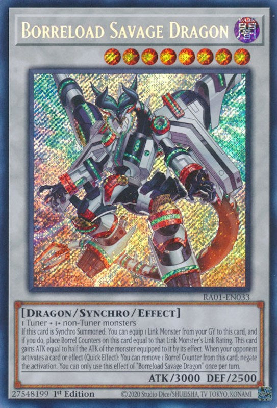 Borreload Savage Dragon [RA01-EN033] Secret Rare | Total Play