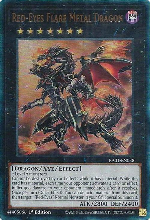 Red-Eyes Flare Metal Dragon [RA01-EN038] Prismatic Ultimate Rare | Total Play
