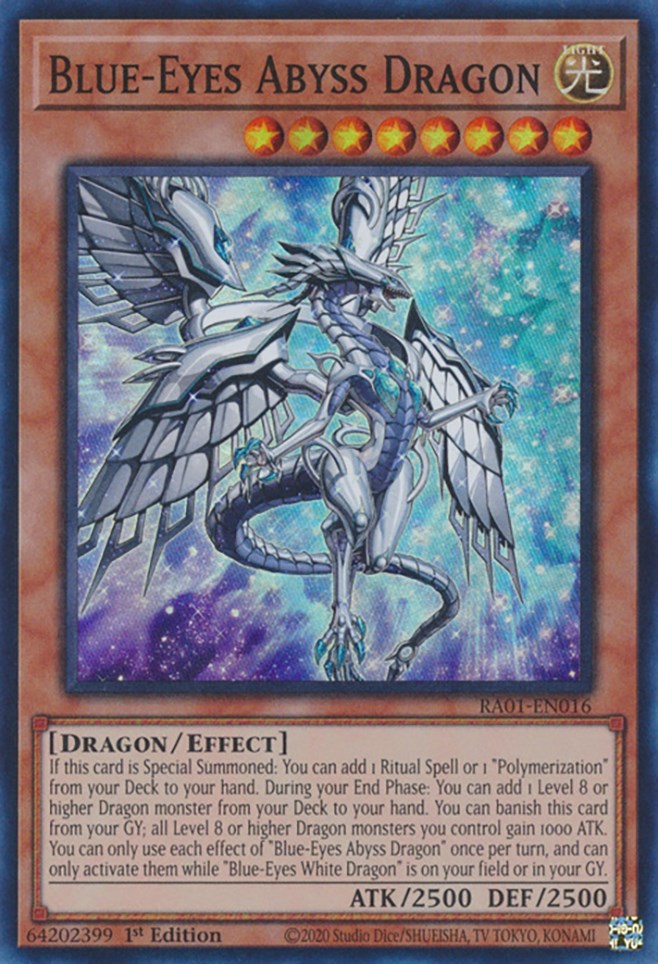 Blue-Eyes Abyss Dragon [RA01-EN016] Super Rare | Total Play