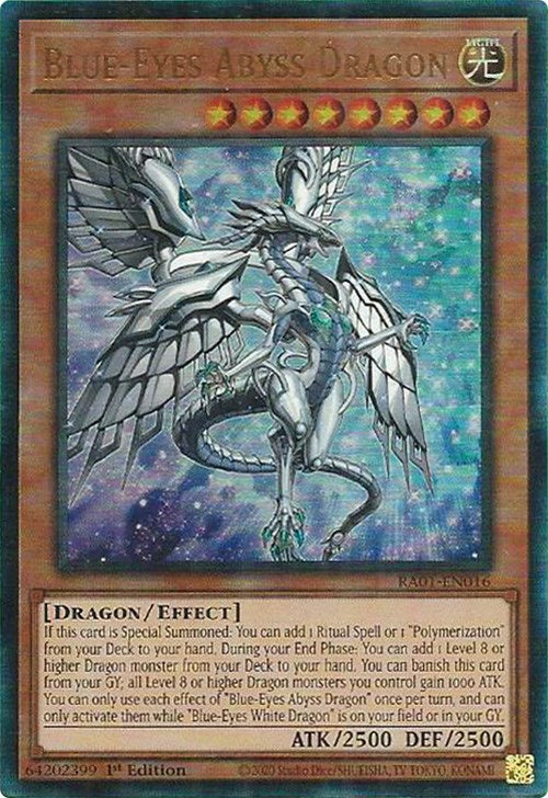 Blue-Eyes Abyss Dragon [RA01-EN016] Prismatic Ultimate Rare | Total Play