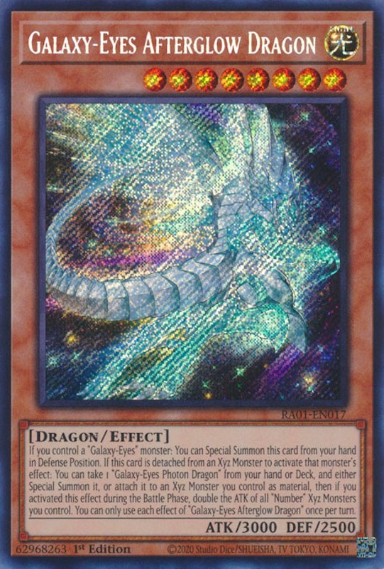 Galaxy-Eyes Afterglow Dragon [RA01-EN017] Secret Rare | Total Play