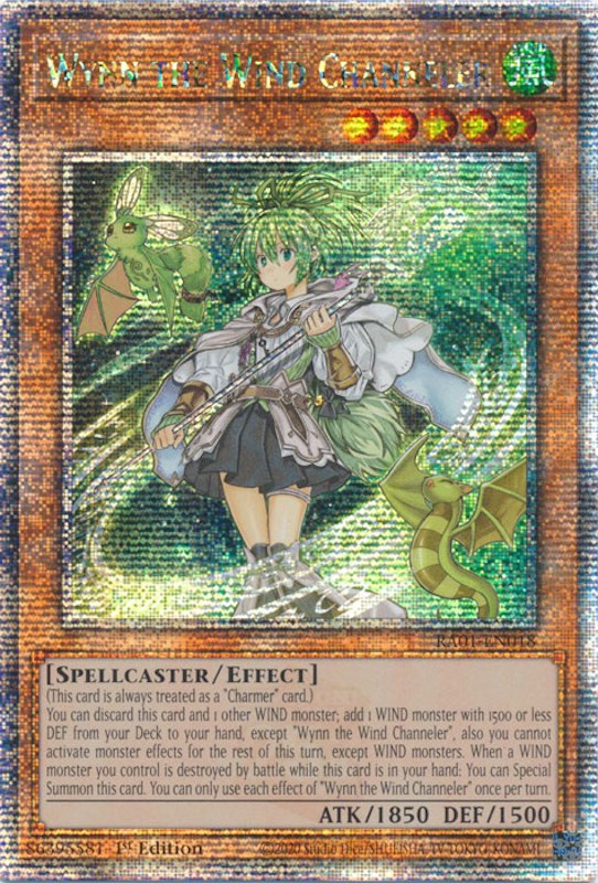 Wynn the Wind Channeler [RA01-EN018] Quarter Century Secret Rare | Total Play